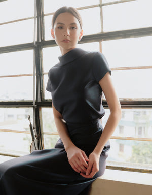 ELIN DRESS - DARK BLUE