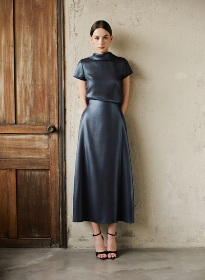 ELIN DRESS - DARK BLUE