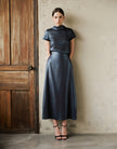 ELIN DRESS - DARK BLUE