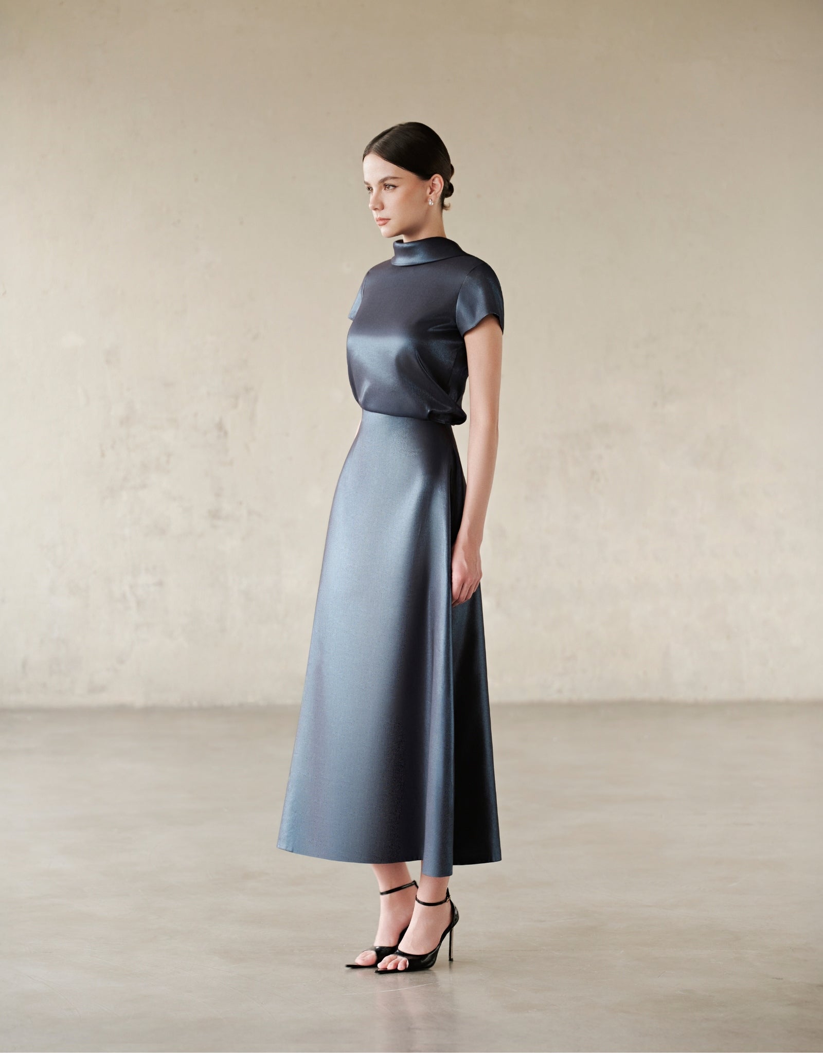 ELIN DRESS - DARK BLUE