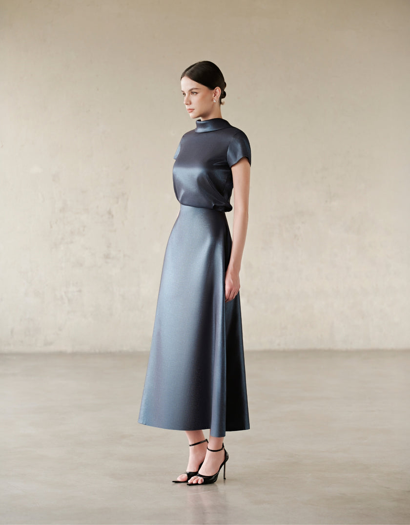 ELIN DRESS - DARK BLUE