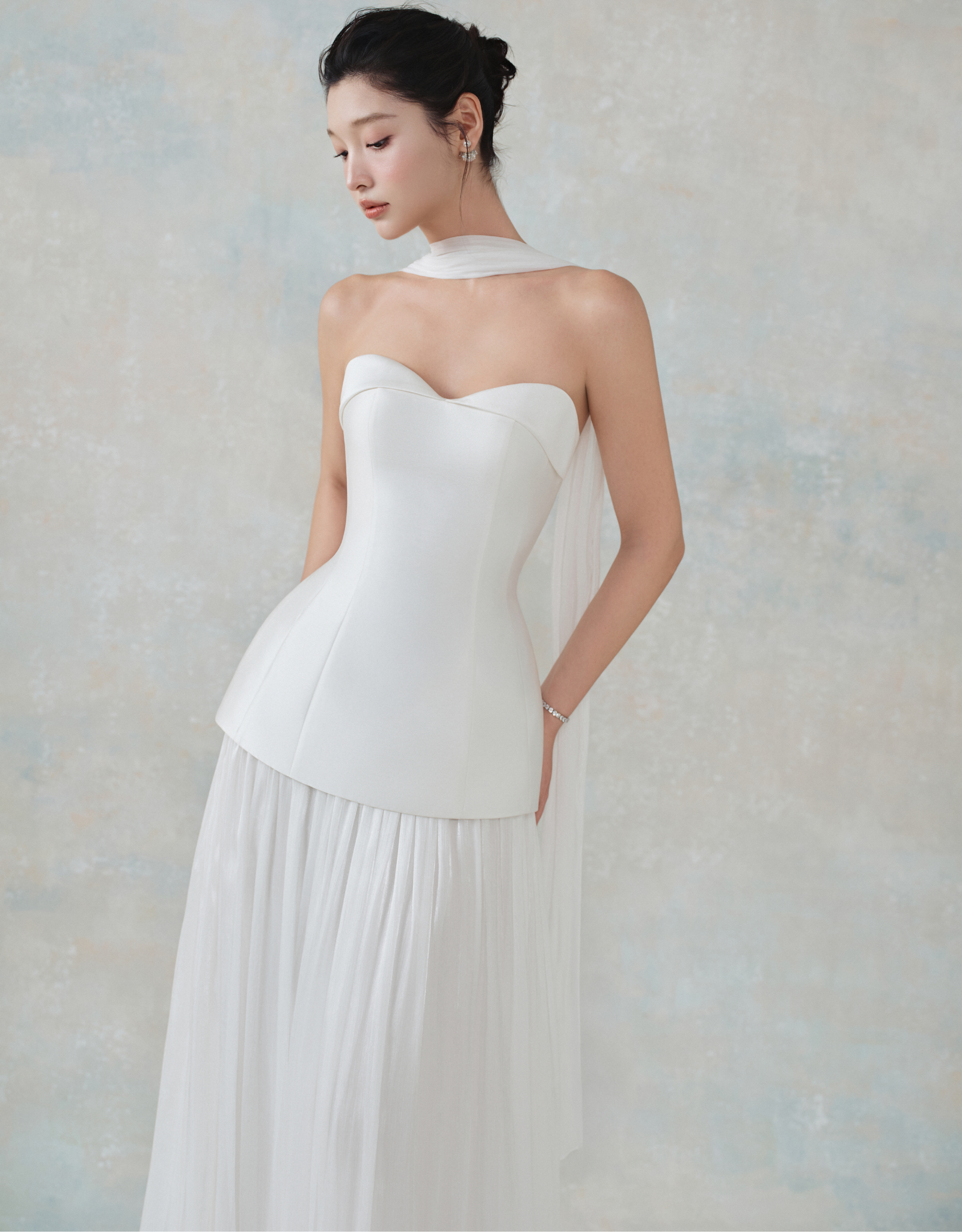 FANNY TOP - WISTERIA SKIRT WHITE