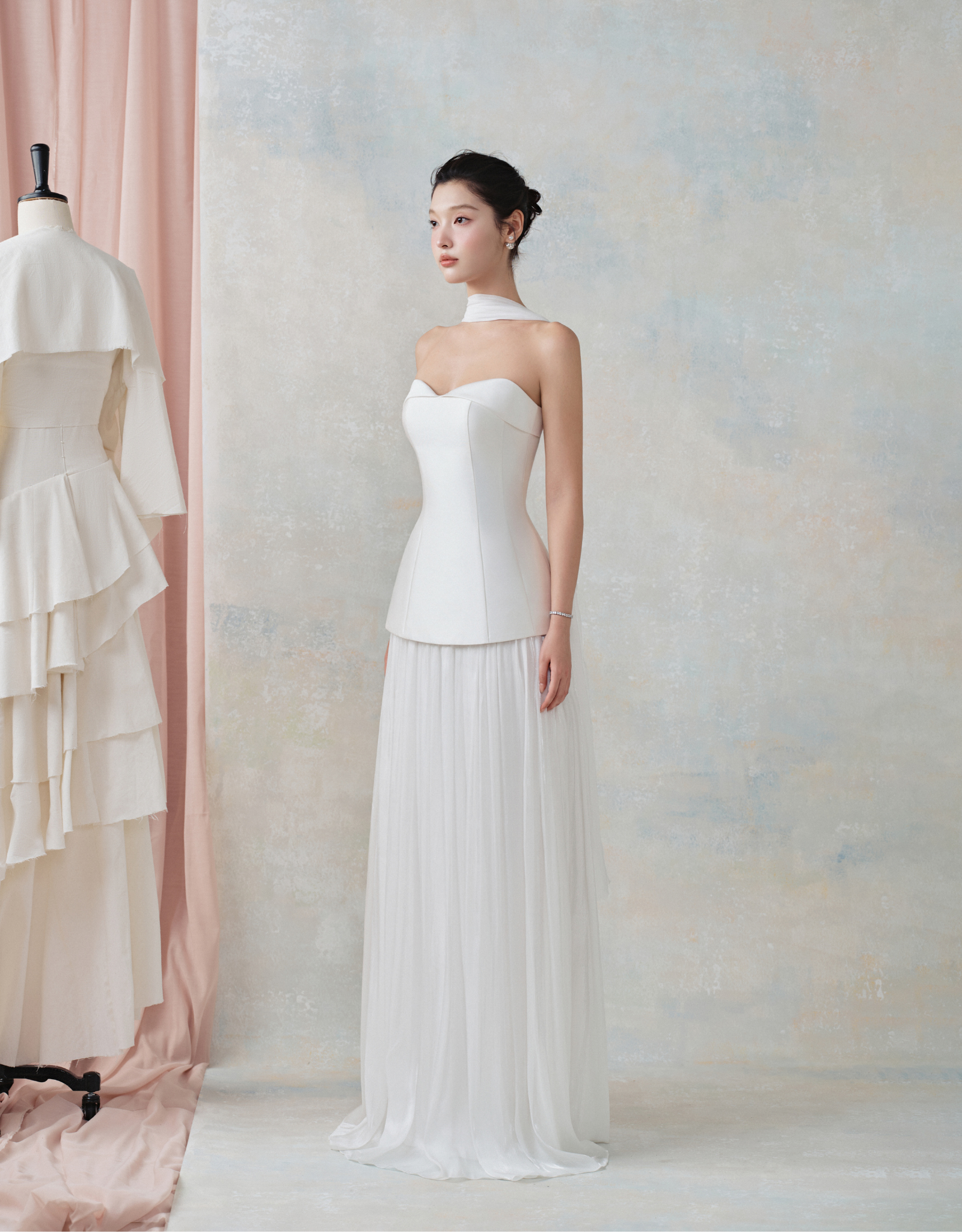 FANNY TOP - WISTERIA SKIRT WHITE