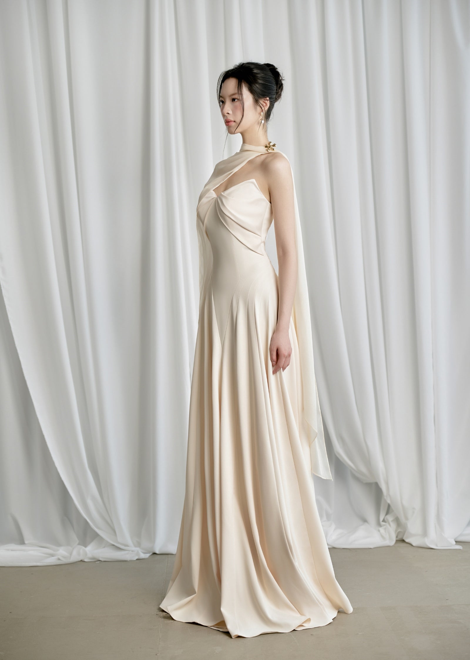 HABIBA DRESS - CREAM