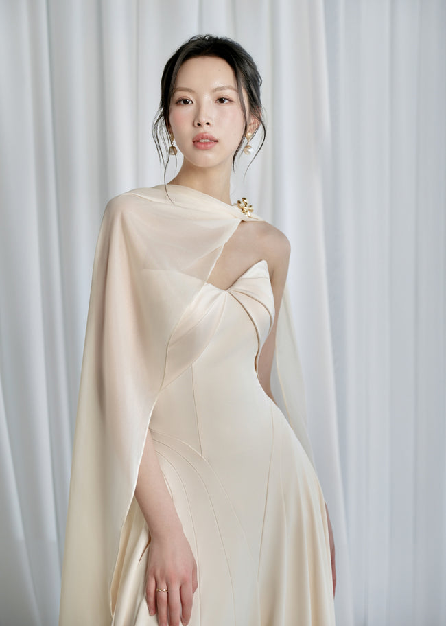 HABIBA DRESS - CREAM