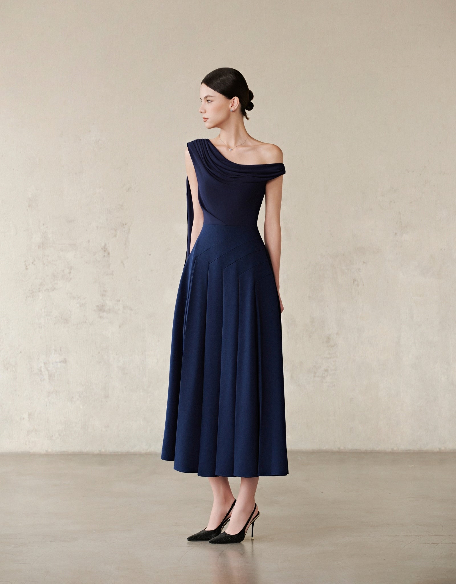 HAZEL DRESS - MIDNIGHT NAVY