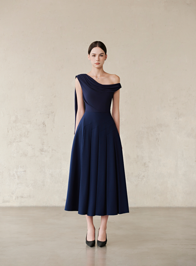 HAZEL DRESS - MIDNIGHT NAVY