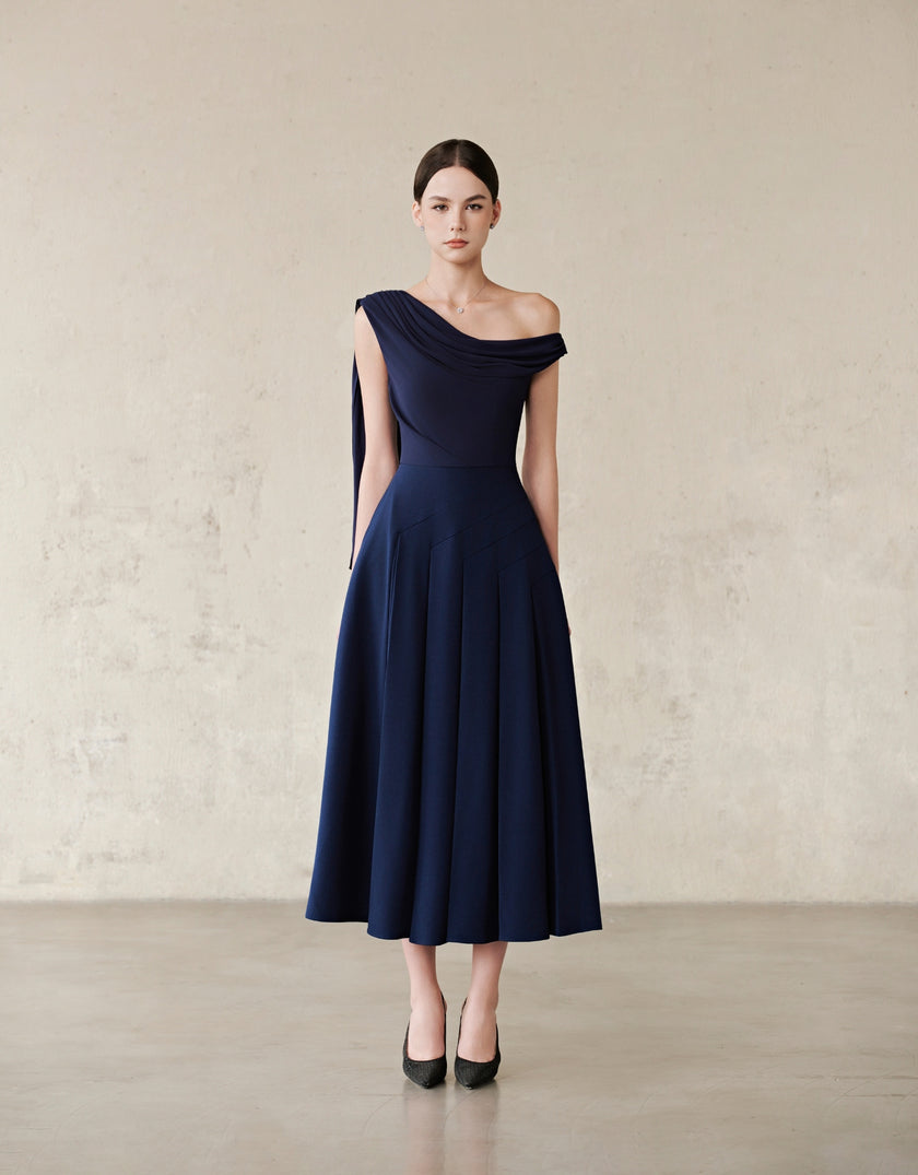 HAZEL DRESS - MIDNIGHT NAVY