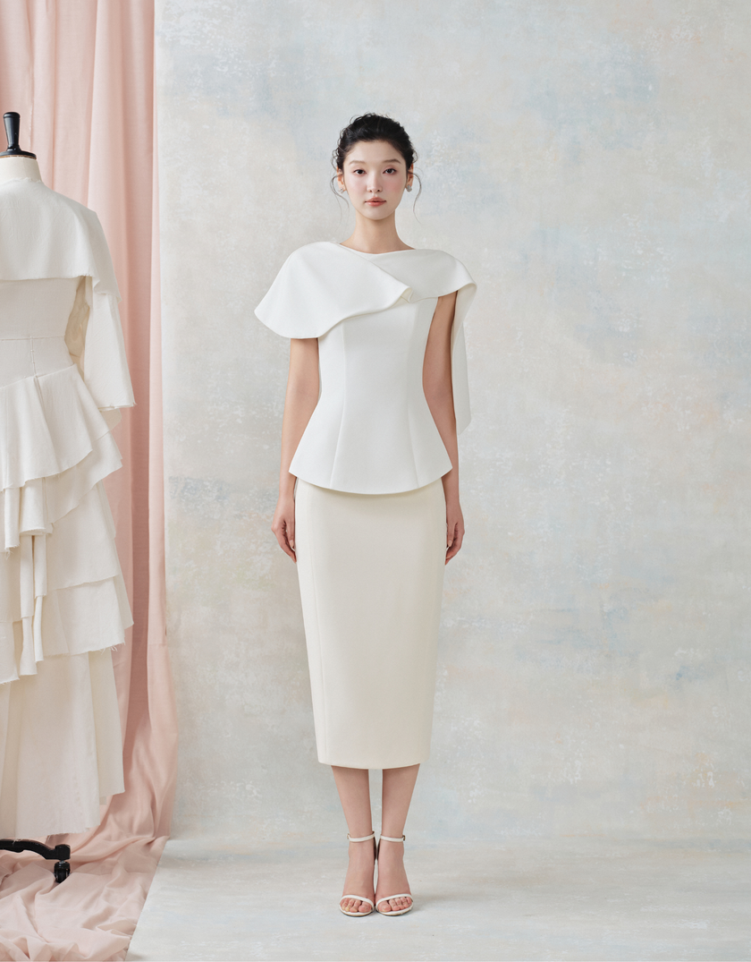 HELLY TOP - SIDONIE SKIRT CREAM