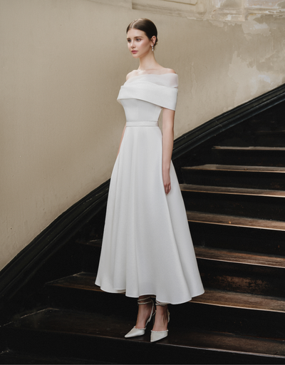 LAZINA DRESS  - WHITE