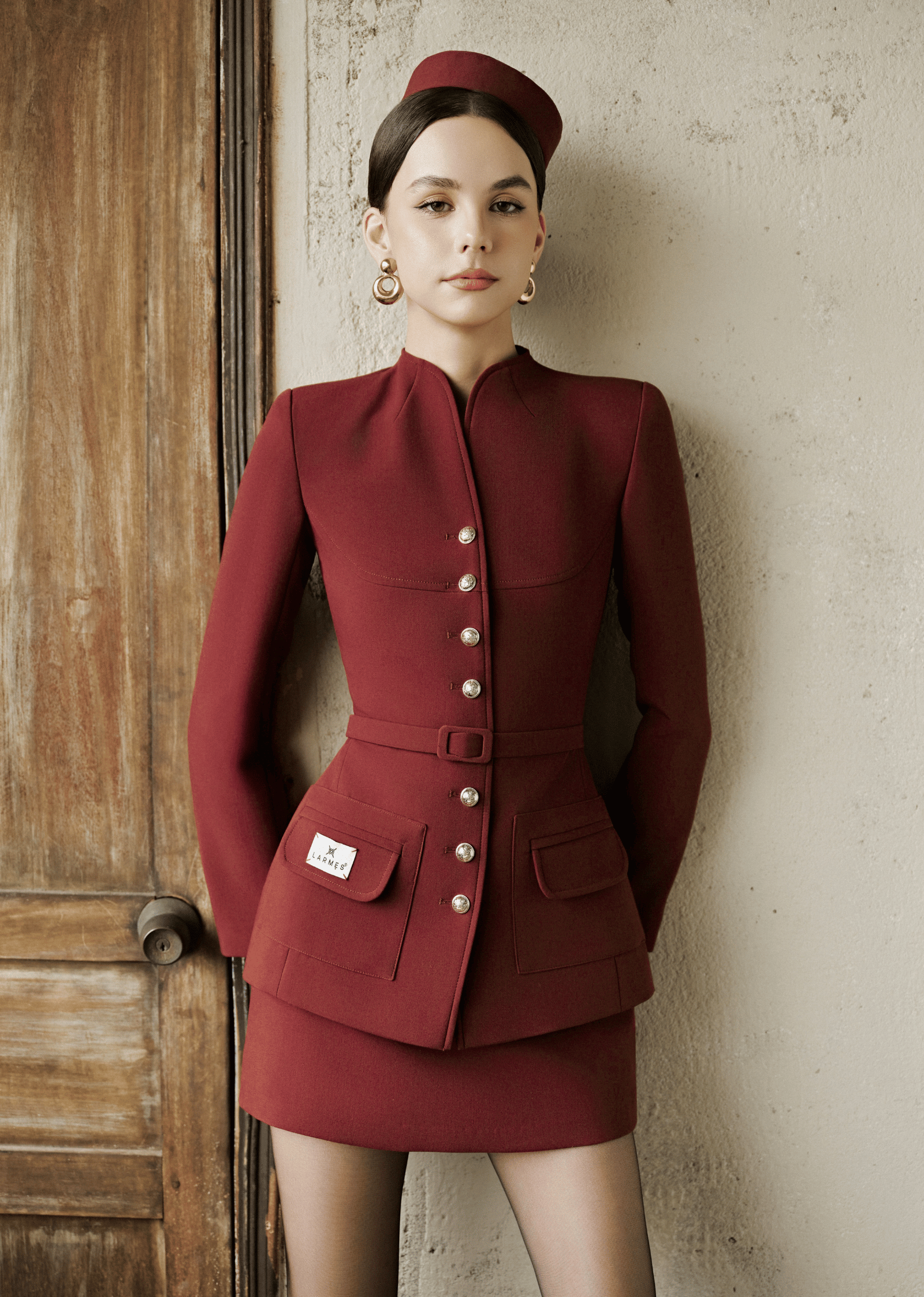 PRITI SKIRT - MERLOT