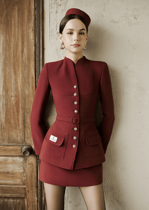 PRITI SKIRT - MERLOT