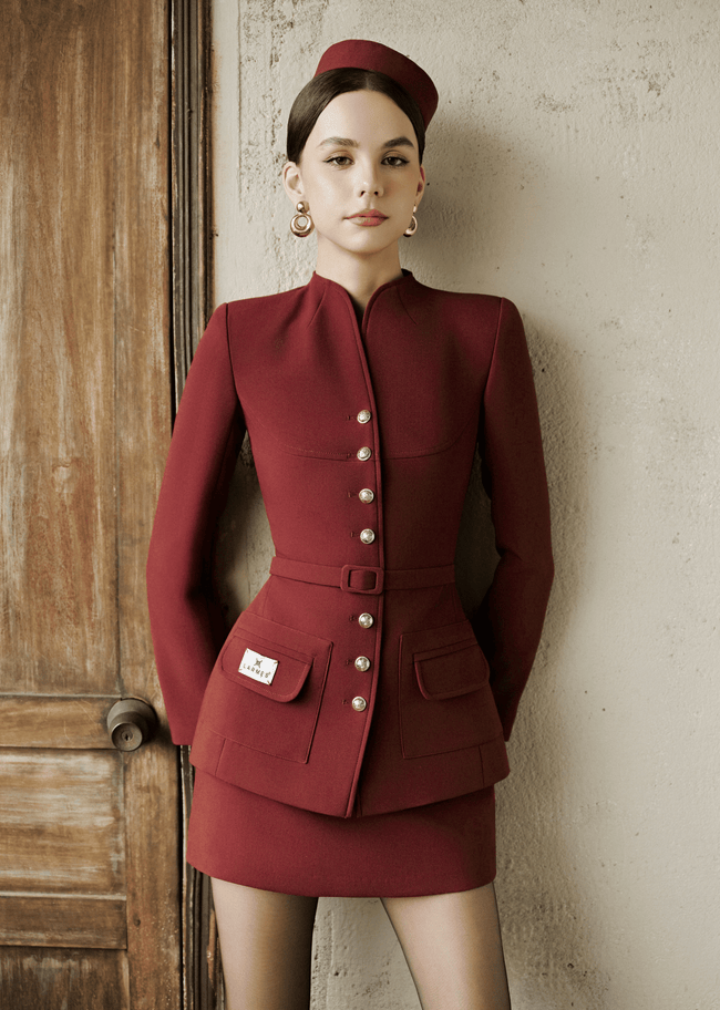 PRITI SKIRT - MERLOT