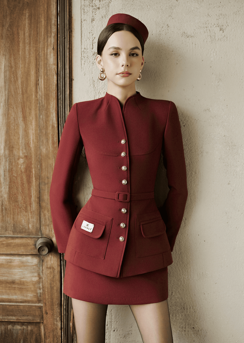 PRITI SKIRT - MERLOT