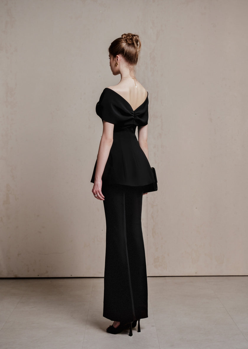 SEREN TOP - BLACK