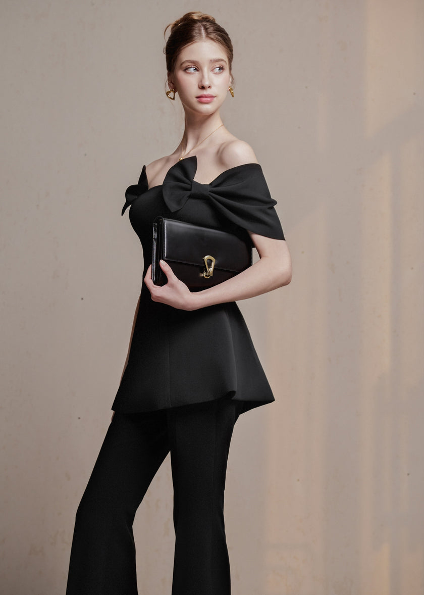 SEREN TOP - BLACK