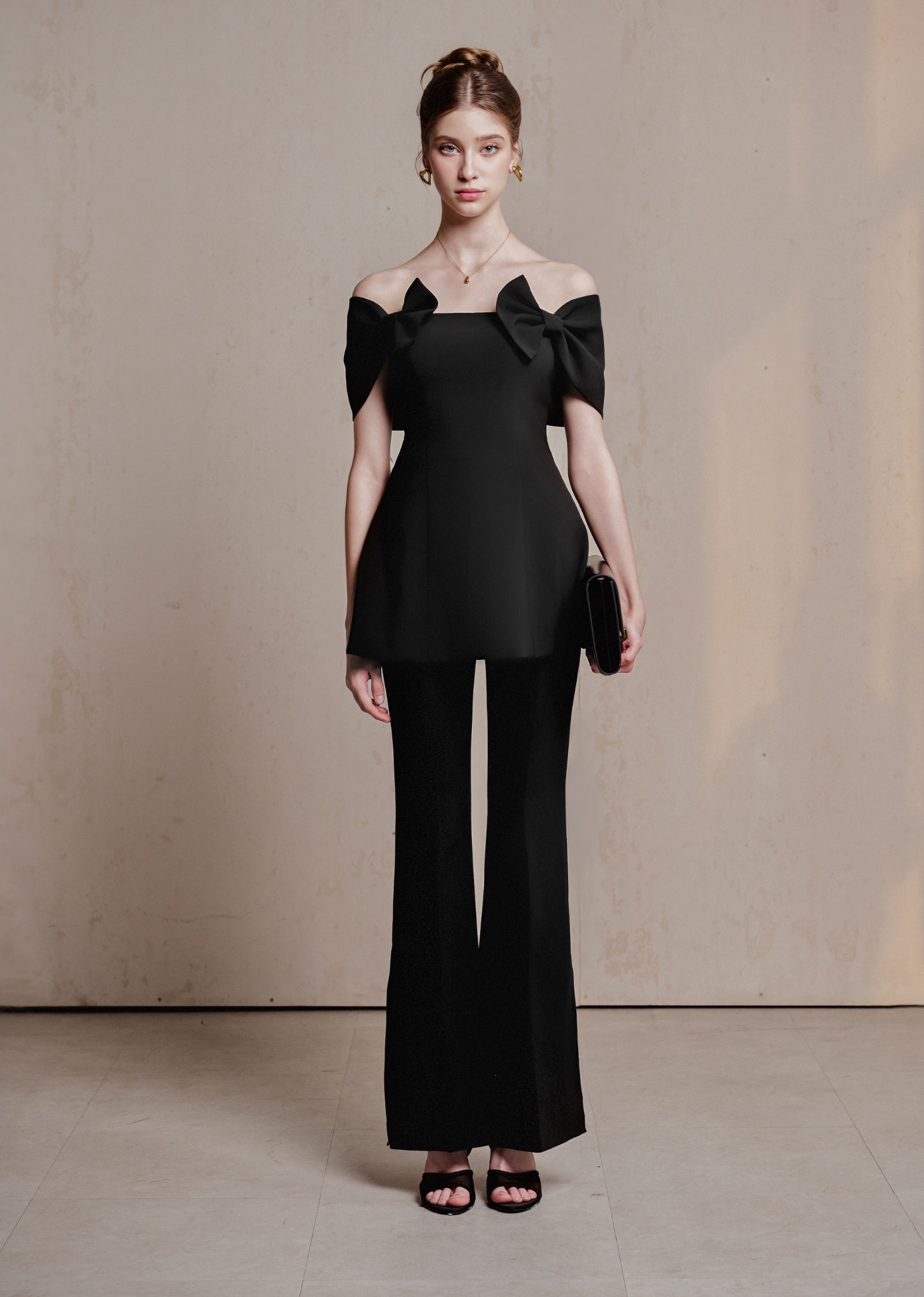 SEREN TOP - BLACK