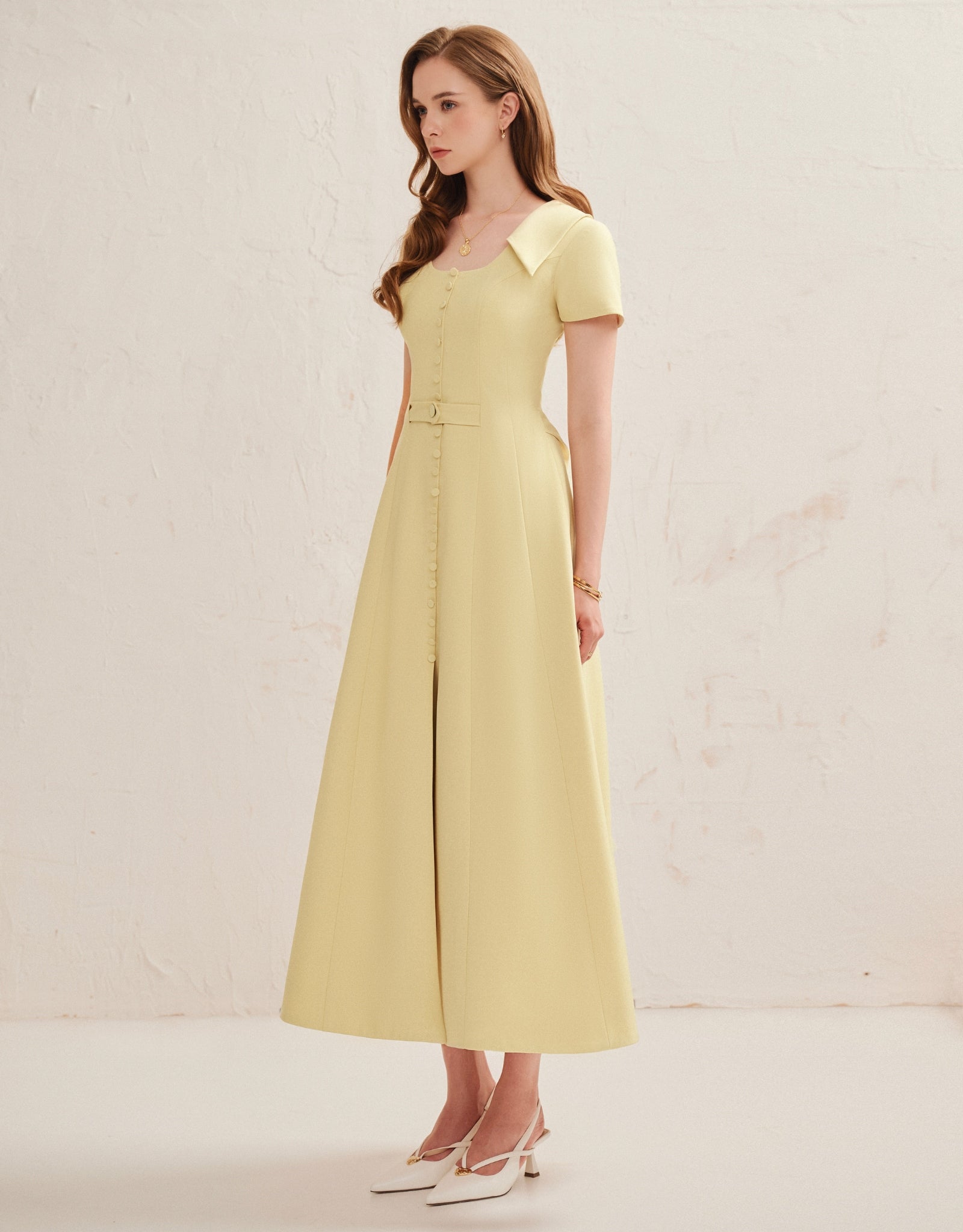 SULIEN DRESS - BUTTER YELOW