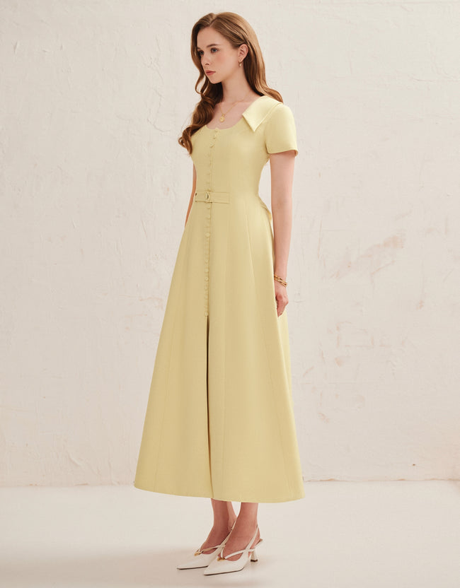 SULIEN DRESS - BUTTER YELOW