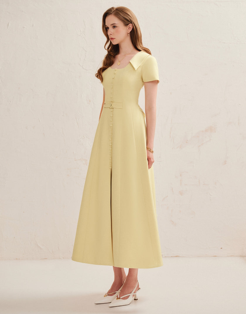 SULIEN DRESS - BUTTER YELOW