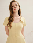 SULIEN DRESS - BUTTER YELOW