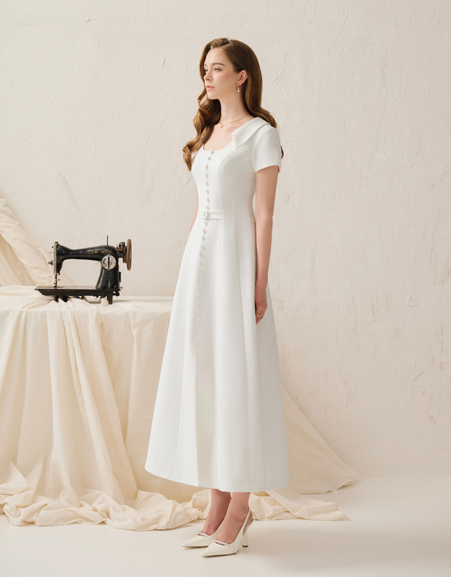 SULIEN DRESS - WHITE