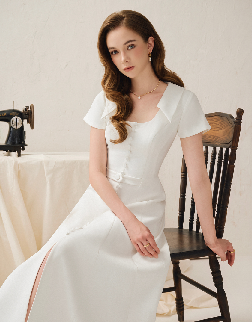 SULIEN DRESS - WHITE