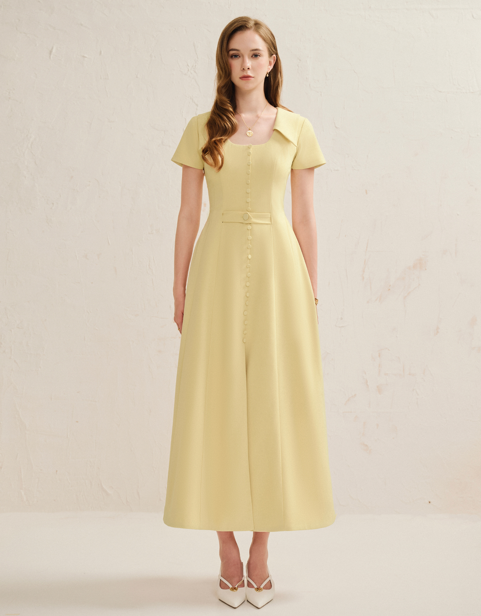 SULIEN DRESS - BUTTER YELOW
