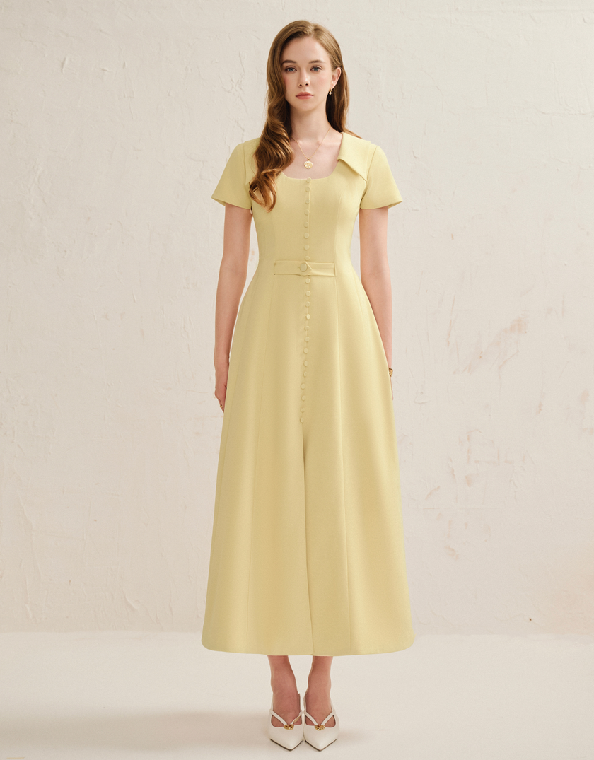 SULIEN DRESS - BUTTER YELOW