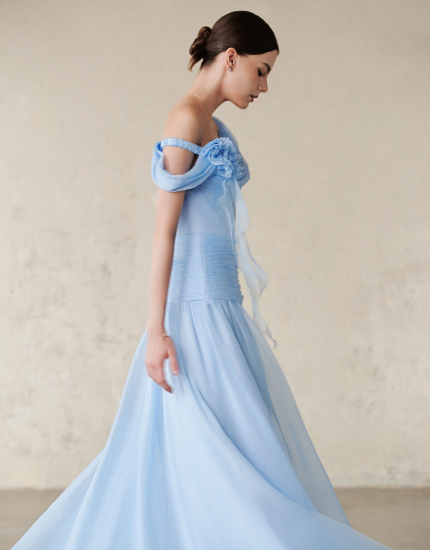 VENUS DRESS - BABY BLUE
