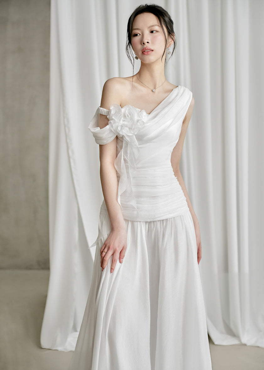 VENUS DRESS - WHITE, CREAM