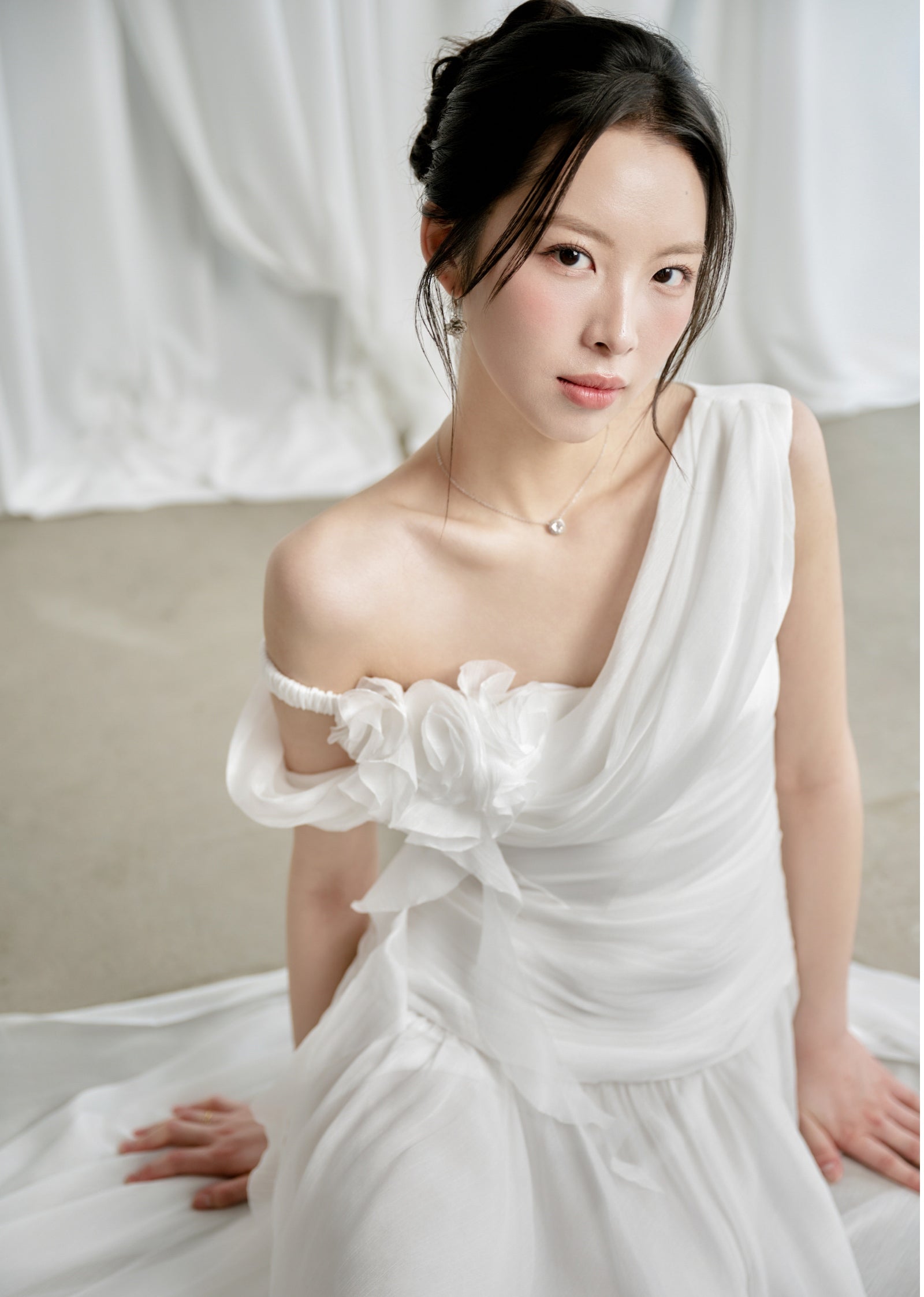 VENUS DRESS - WHITE, CREAM