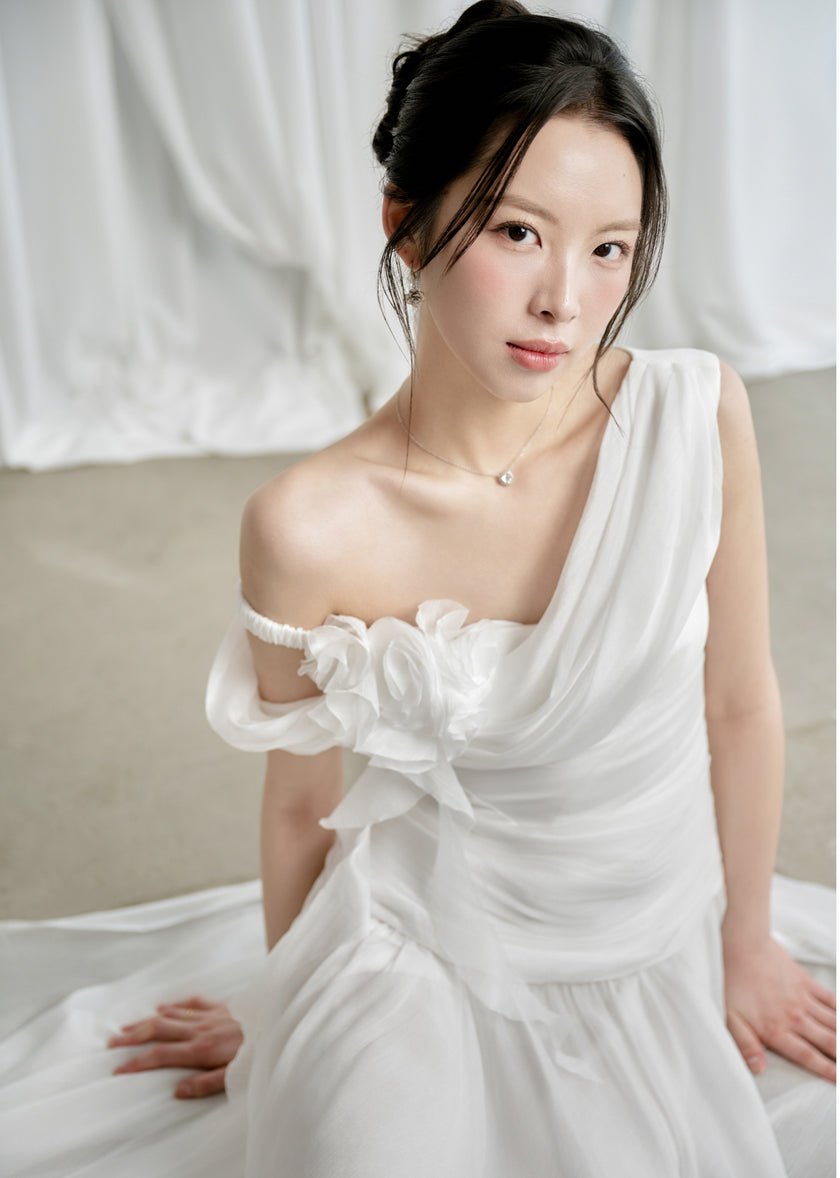 VENUS DRESS - WHITE, CREAM