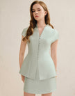 VICTORIA TOP - PRITI SKIRT / SAGE GREEN