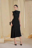 INEZ DRESS - BLACK, BABY BLUE - LARMES