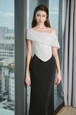 Irene Straight Back Slit Twill Ankle Length Skirt - LARMES