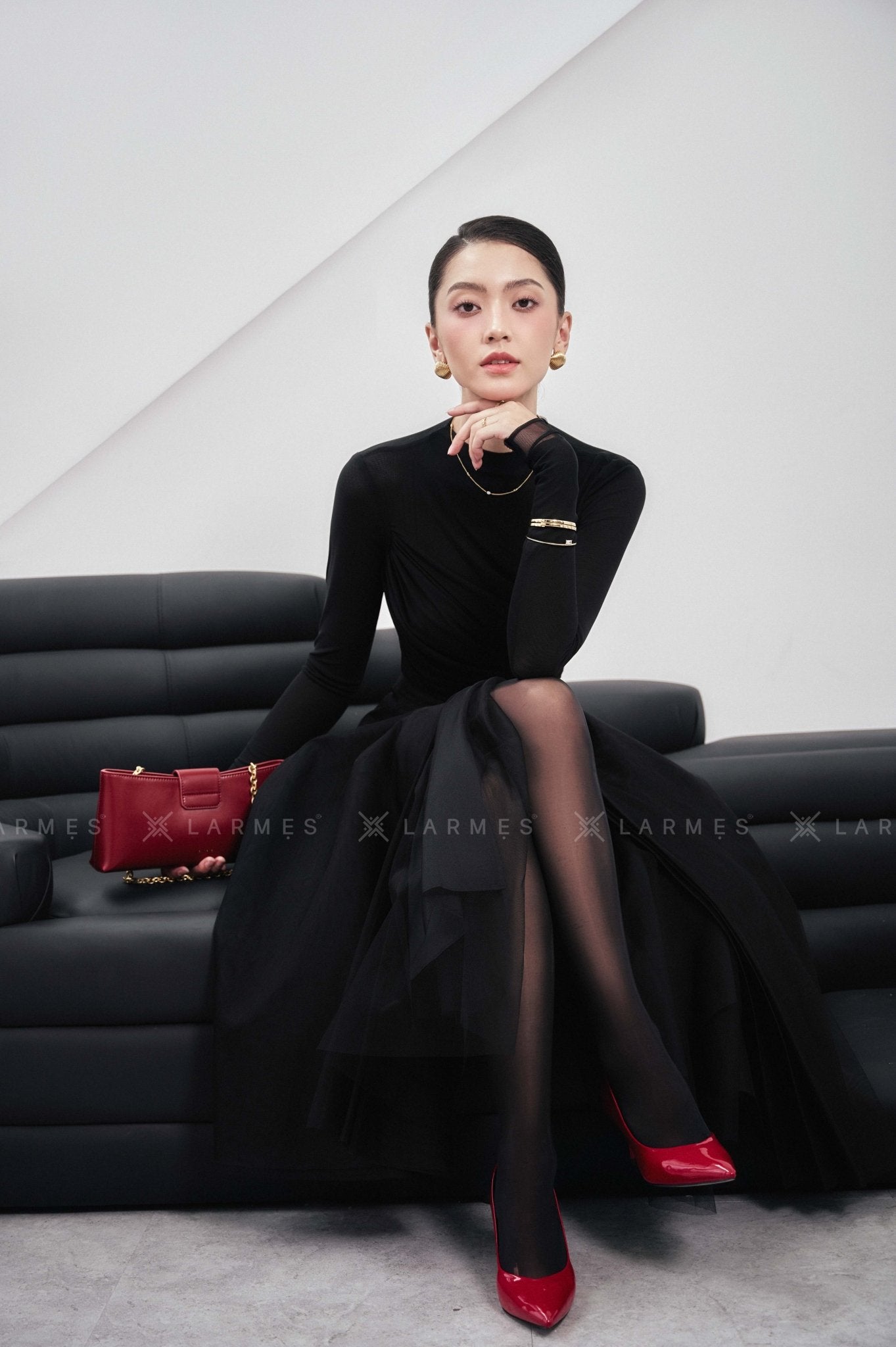 Margot Bodycon Turtle Neck Spandex Top - LARMES