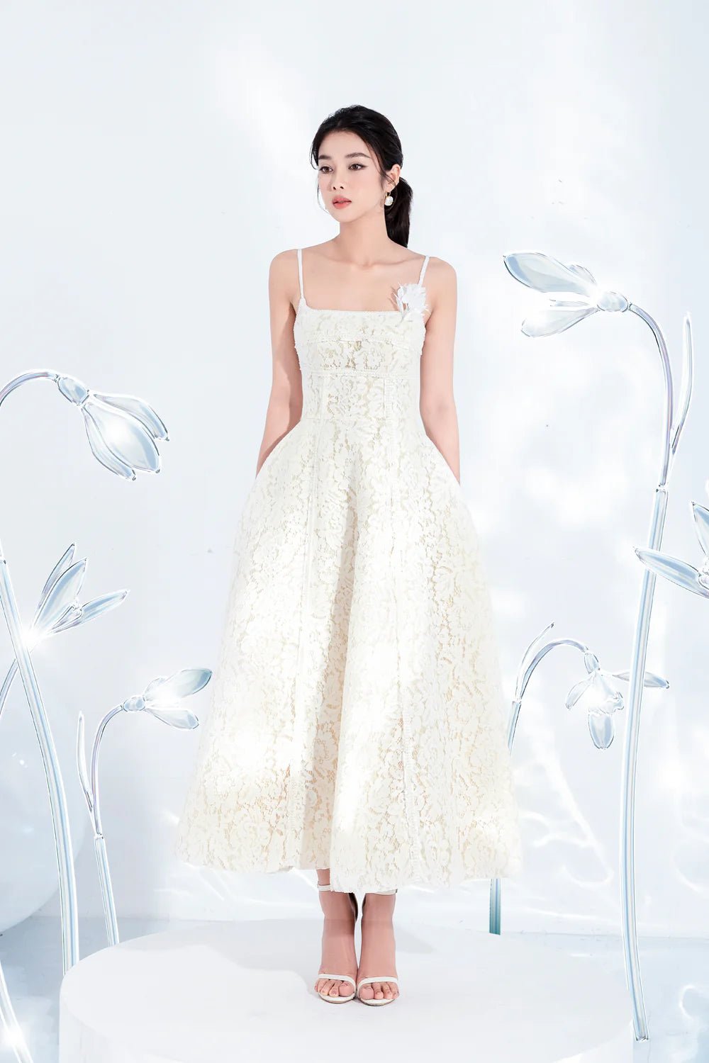 Rosie Straight Across Dress - LARMES