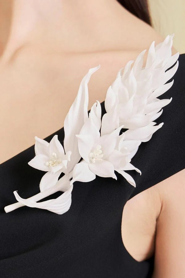 Swan Floral Brooch - LARMES